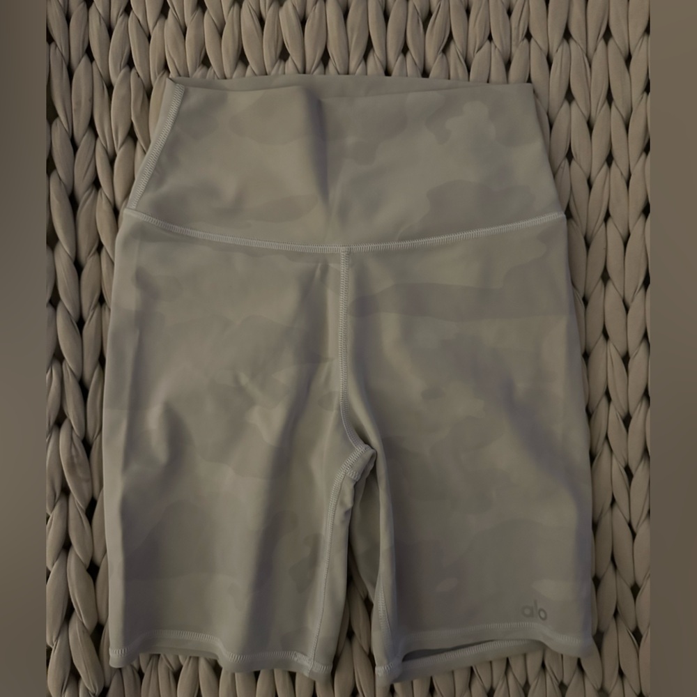 Alo camo biker shorts